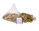 Fresh Bloom Org. Pyramid Teabags, 15x2g - Soothe and Relax. For mom and baby with Chamomile, Oat Straw and Rose.