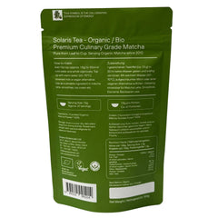 Organic Matcha Premium Culinary Grade 100g