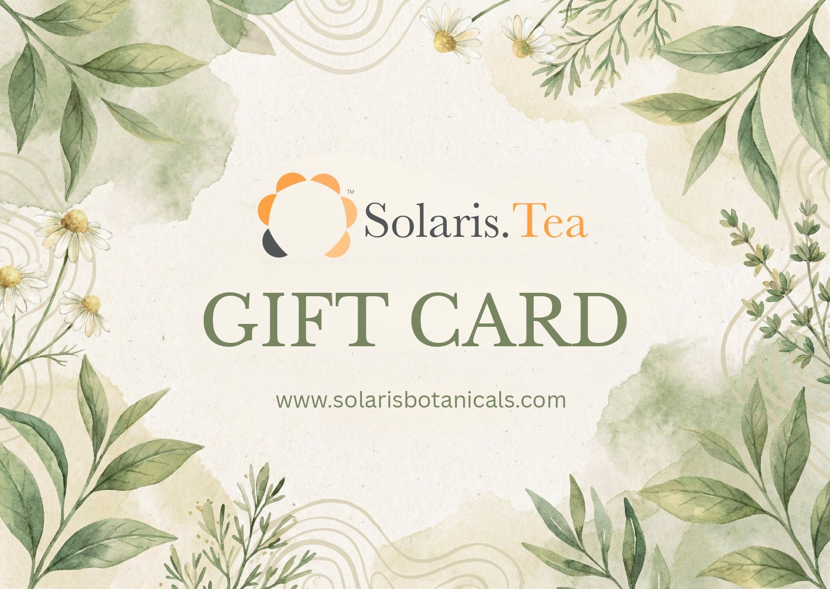 Solaris Tea Gift Card
