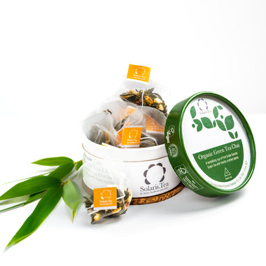 Organic Green Tea Chai in Biodegradable Pyramid Teabags 15x2g