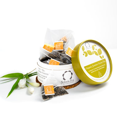 Organic Jasmine Green Tea in Biodegradable Pyramid Teabags 15x2g