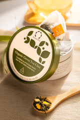 Organic Green Tea Chai in Biodegradable Pyramid Teabags 15x2g