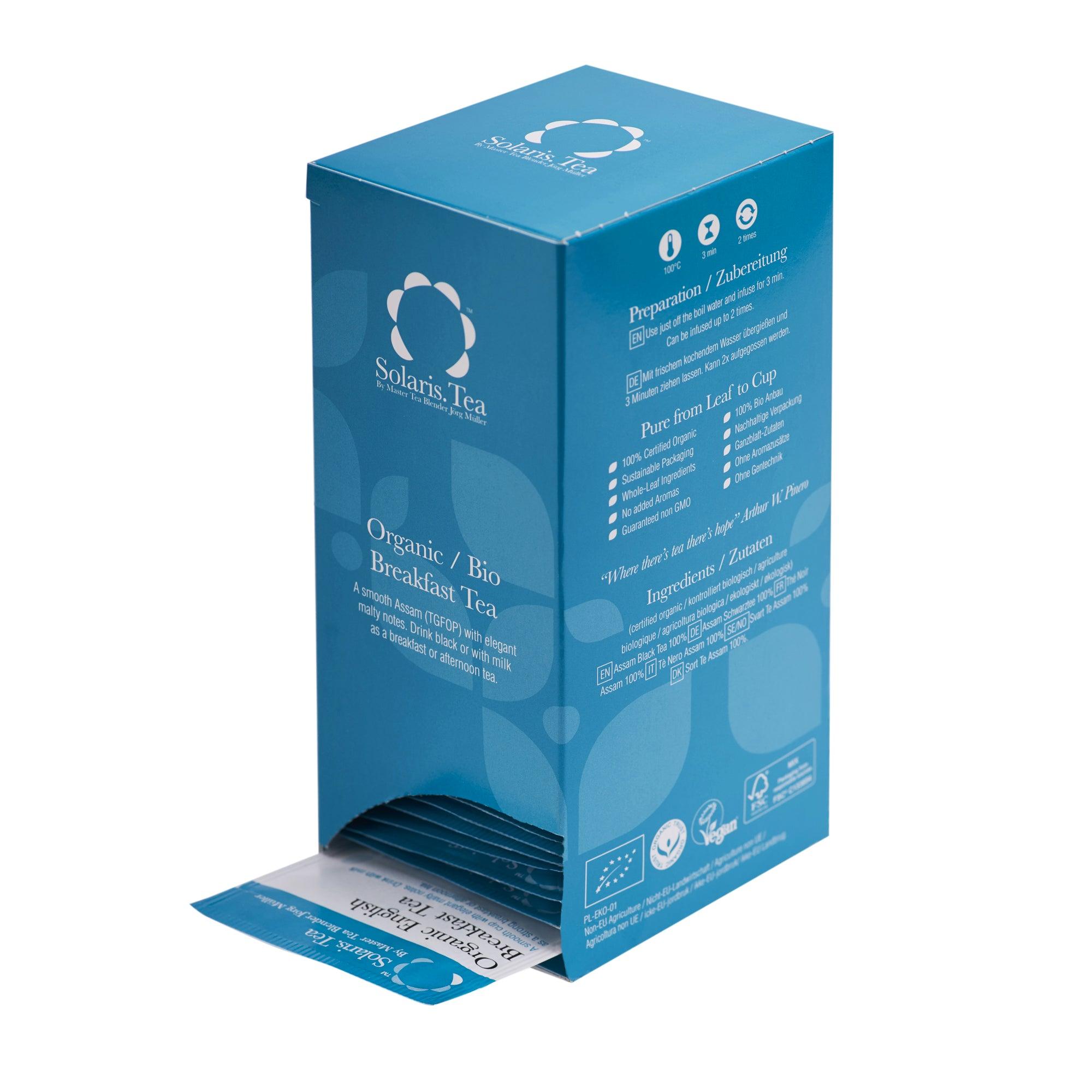 Breakfast Tea Organic Silk Teabags x40 - Solaris Tea