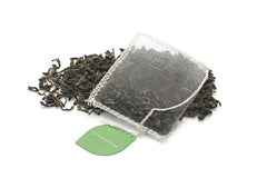 Chun Mee Green Tea Organic Silk Teabags x40 Stitched Silken Teabags Solaris Tea Certified Organic 