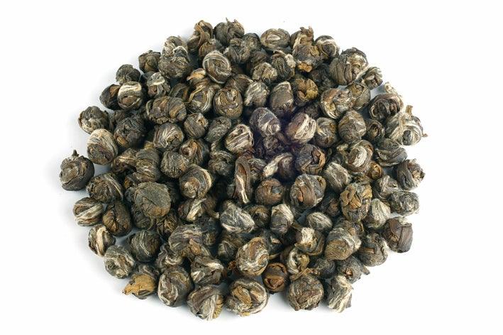 Jasmine Dragon Pearls Loose Leaf 50g - Made with Spring Flush Green Tea - Solaris Tea