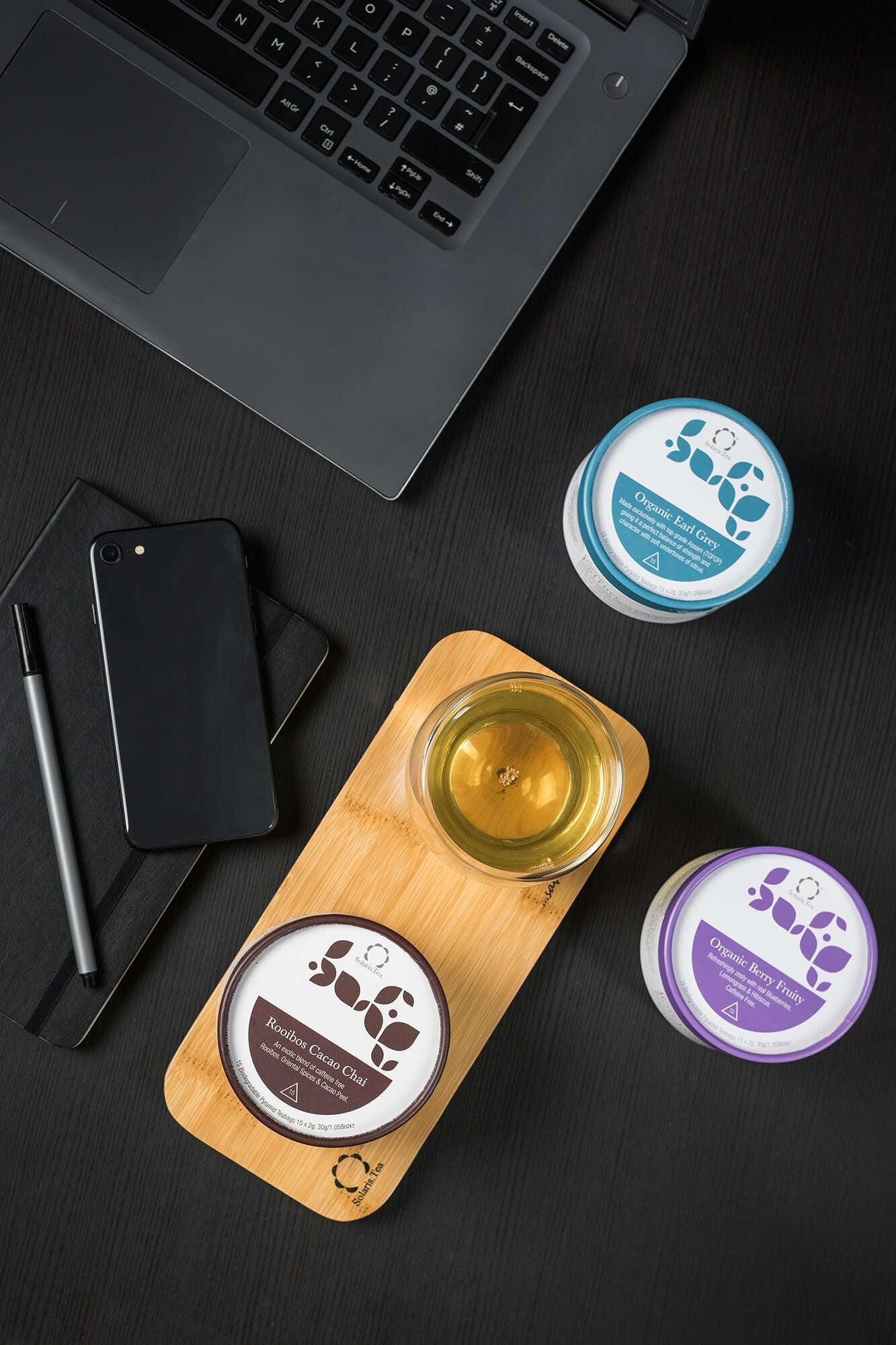 Home Office Pyramid Teabag Set - Solaris Tea