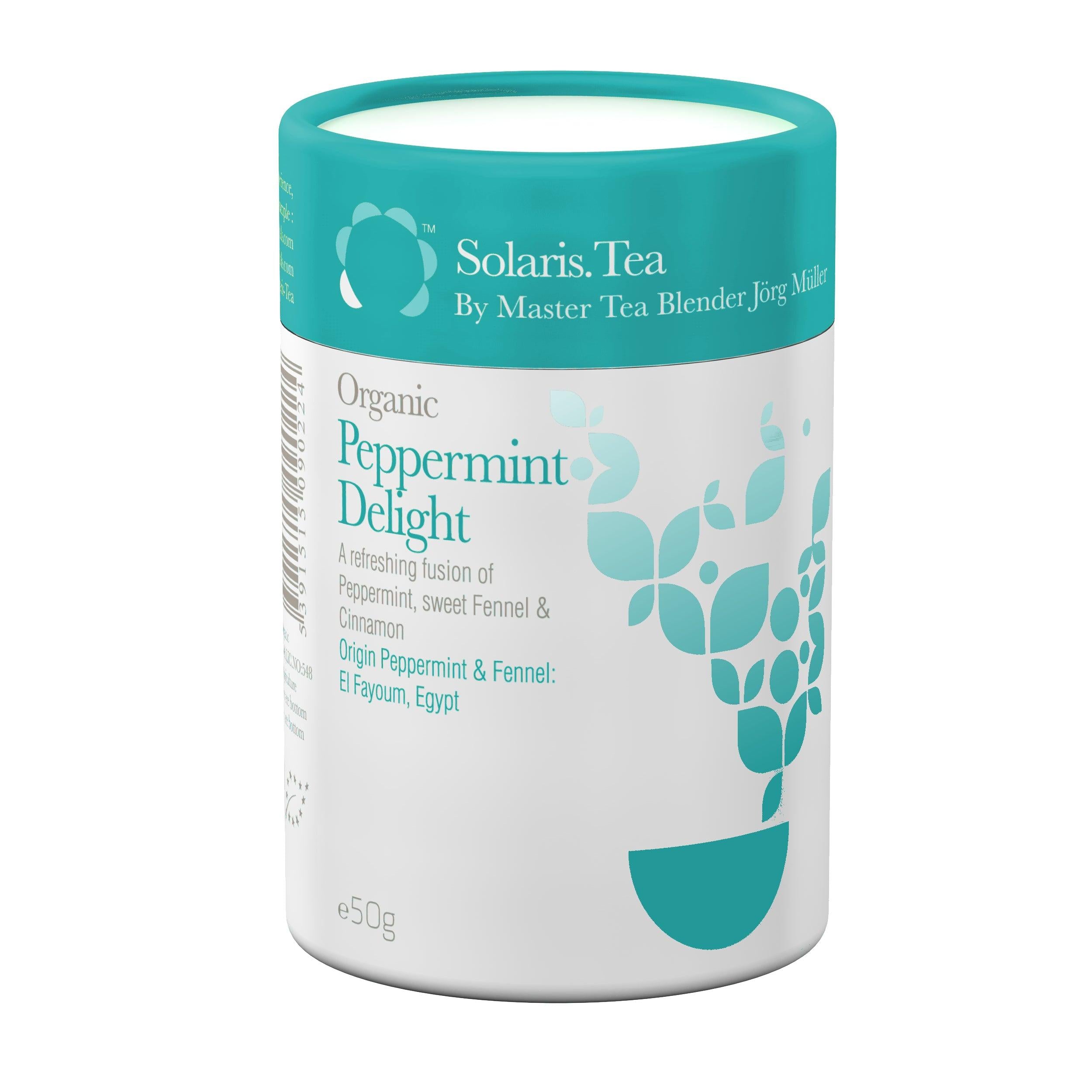 Peppermint Delight Loose Leaf 50g -  Discover Peppermint Benefits - Solaris Tea