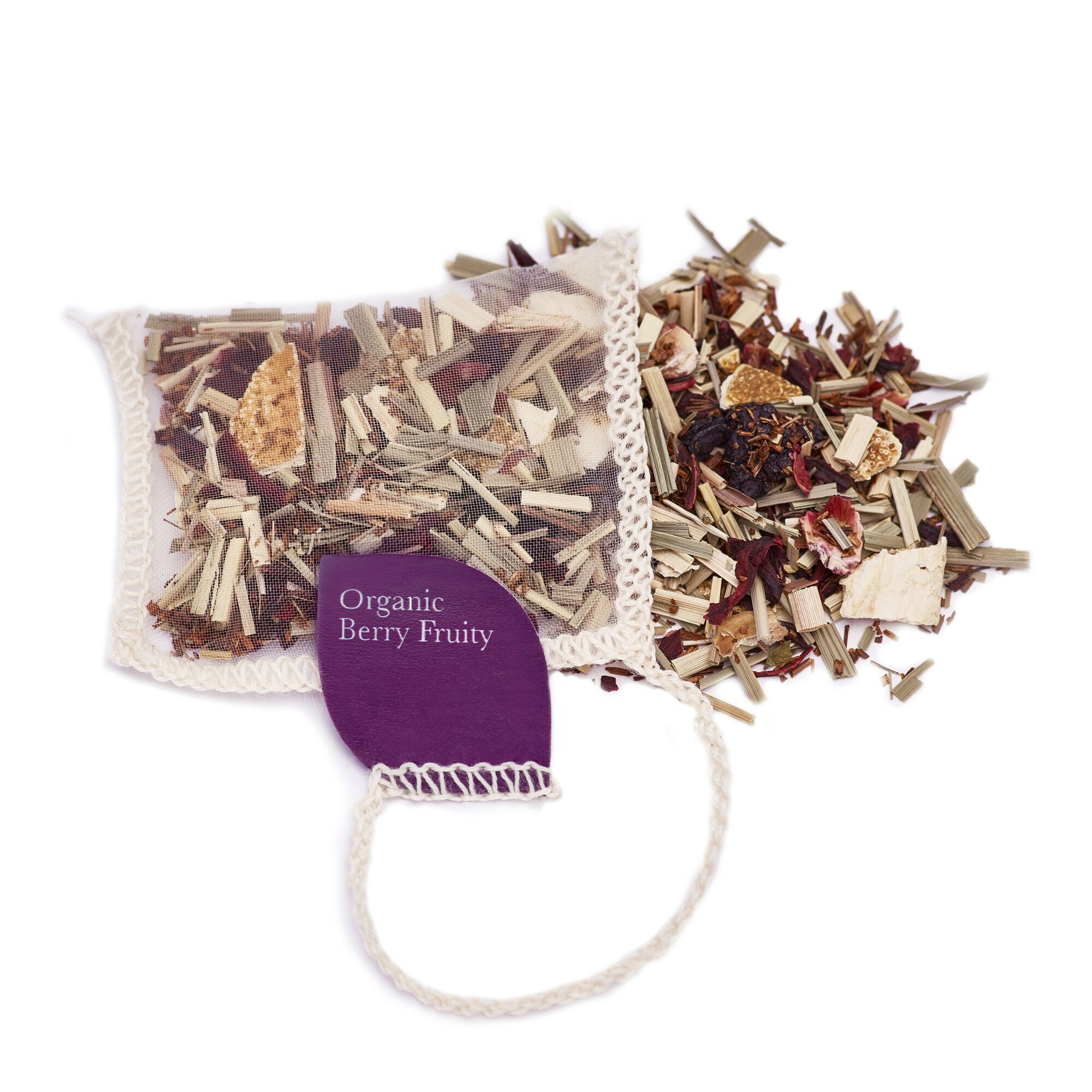 Berry Fruity Organic Silk Teabags x40 Stitched Silken Teabags Solaris Tea 