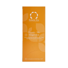 Ginger Zest Organic Silk Teabags x40 Stitched Silken Teabags Solaris Tea 